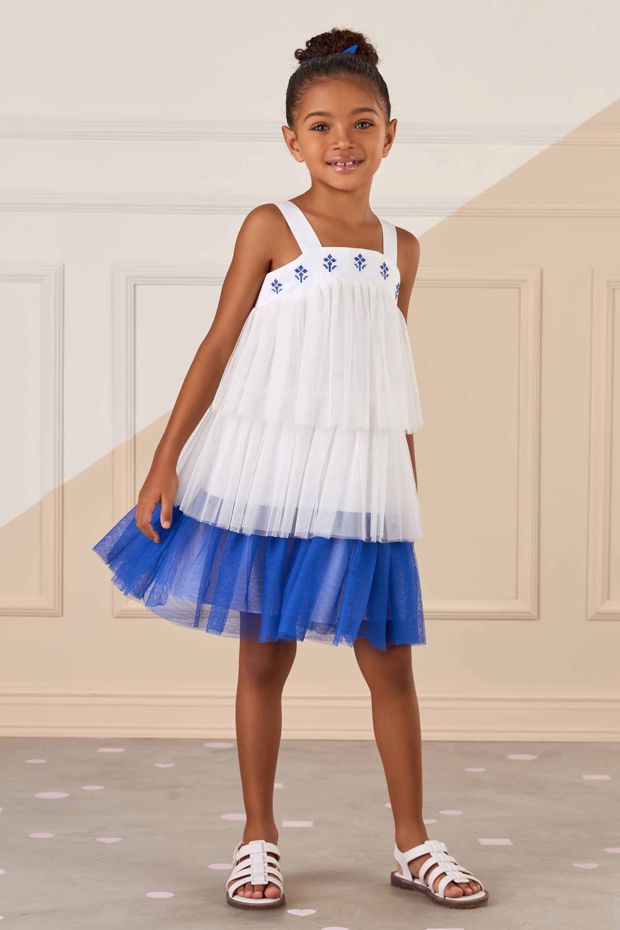 Mon Sucré Vestido Com Tule Infantil Vestido Infantil Mon Sucré Com