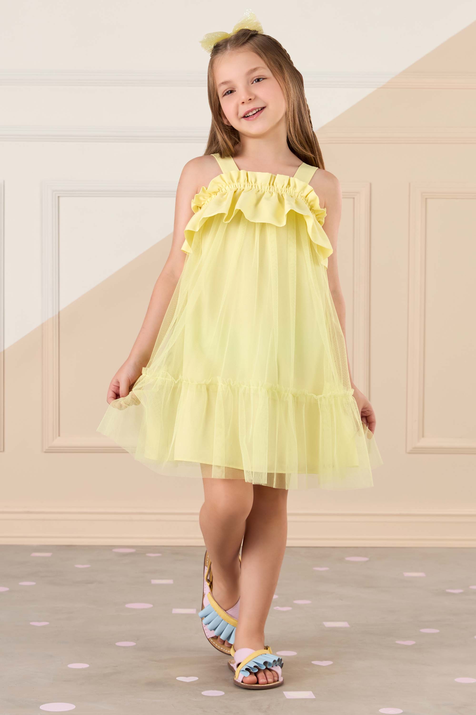 Vestido Tule Vestido Mon SucrÃ© Vestido Branco Tule Infantil