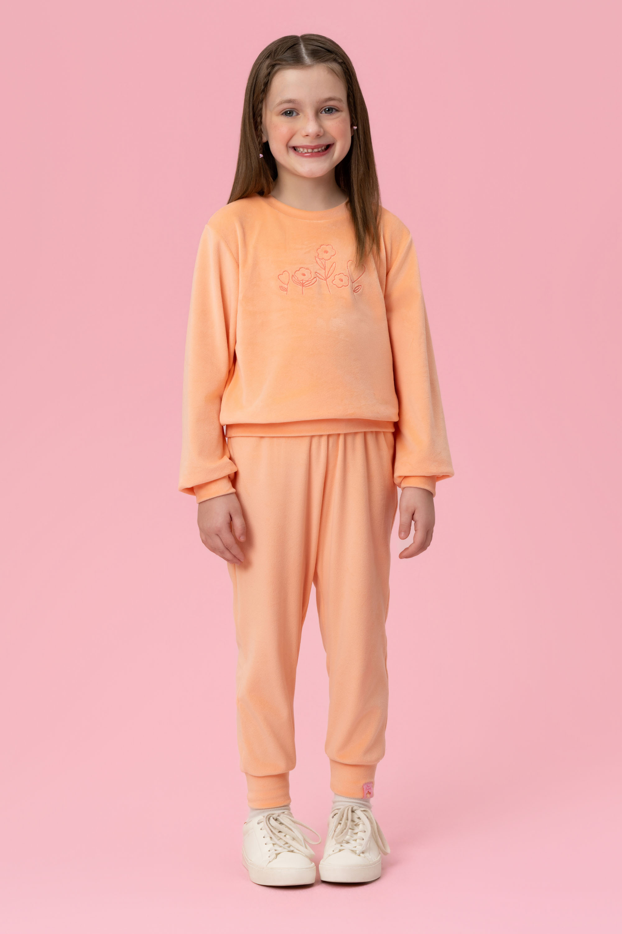 Conjunto Infantil em Plush com Bordado Mon Sucré